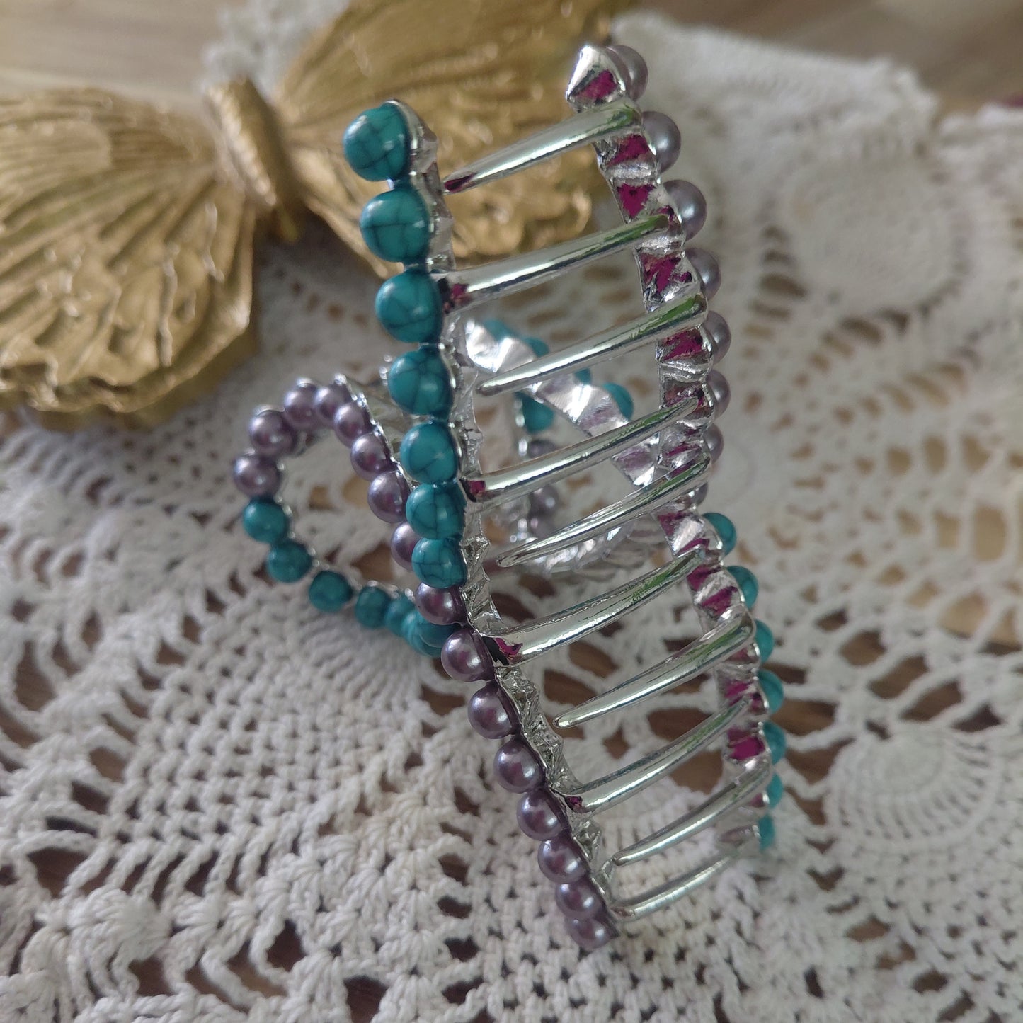 Sedona Stone & Pearl Clip