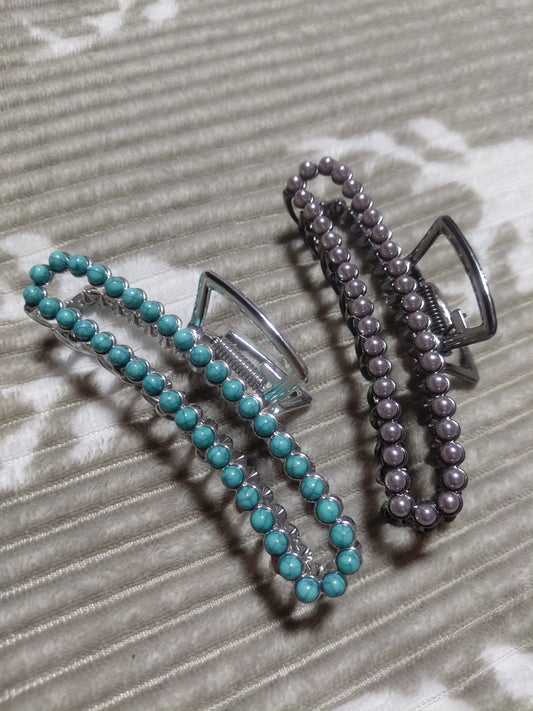 Beaded Claw Clip